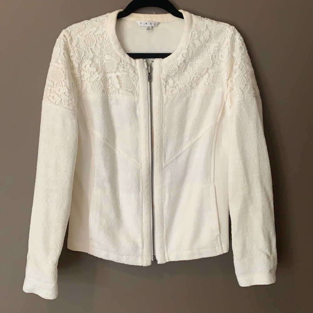 CAbi lace shoulder jacket